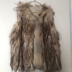 Faux fur vest